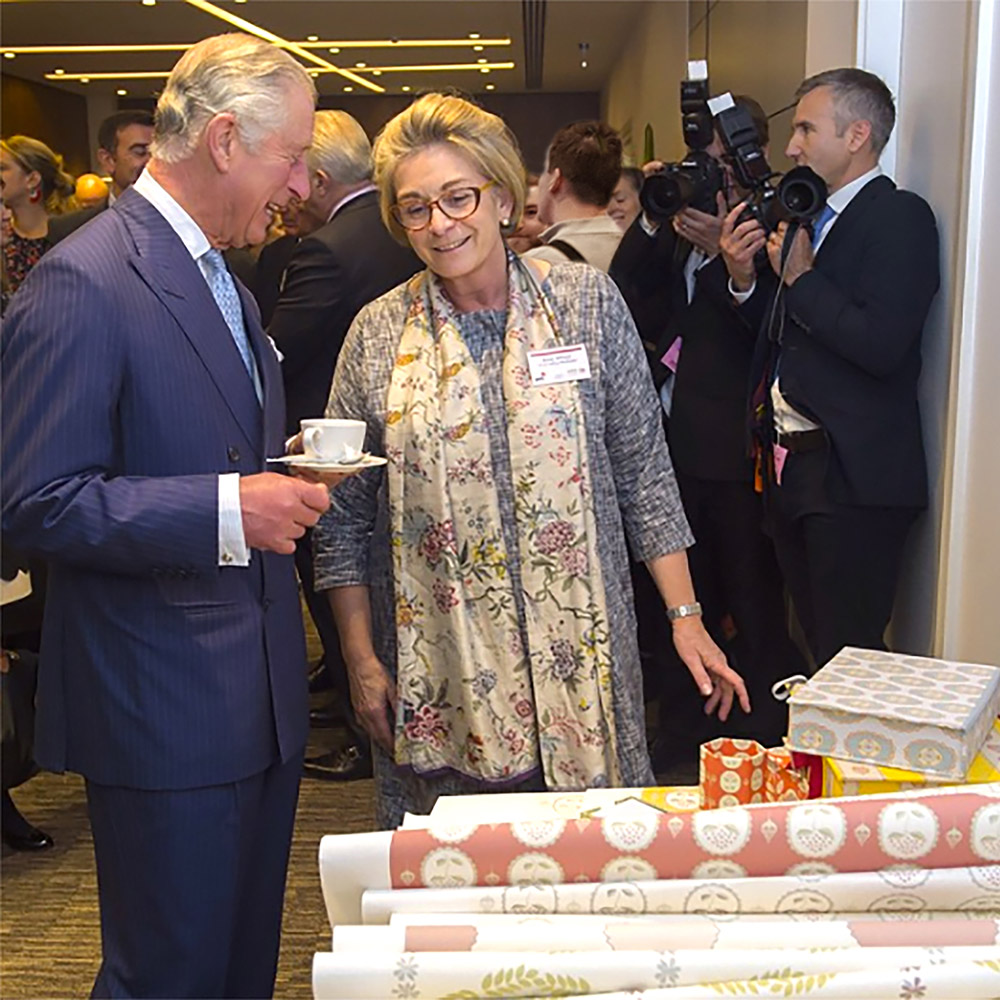 Anna Jeffreys and King Charles