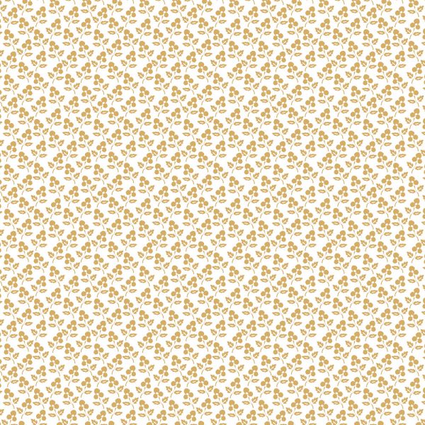 Pansy Block Ochre - linen