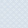 "Alice" Linen in White Grey on Pale Blue
