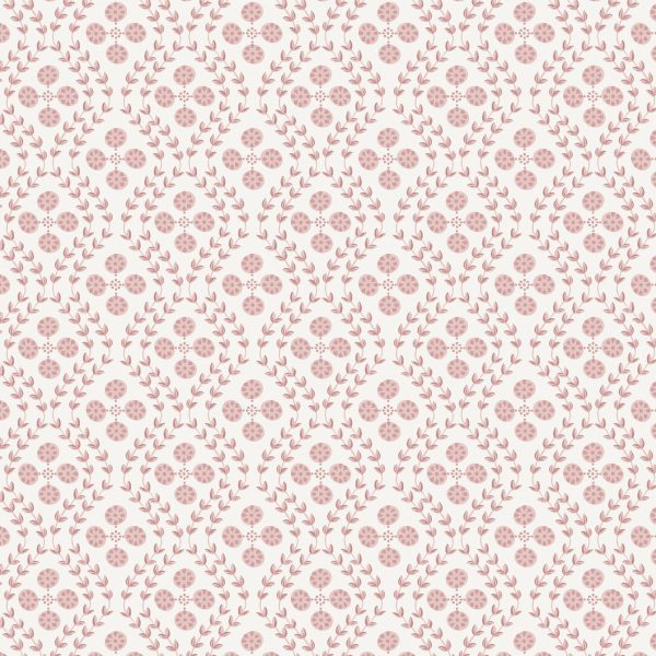 "Alice" Linen in Pinks on Off White