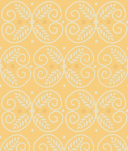 "Gate" Grasscloth in Ochre