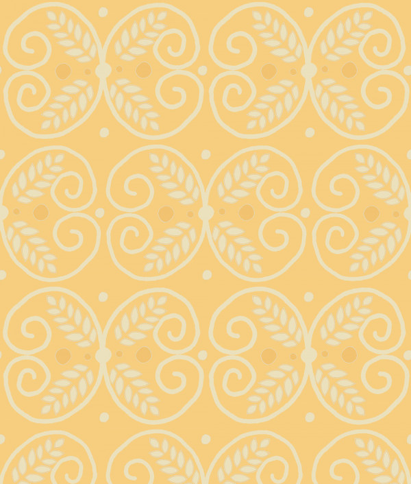"Gate" Grasscloth in Ochre