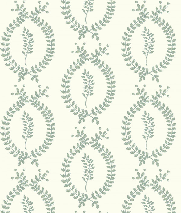 "Laurel Overlay Large" Grasscloth in Eucalyptus
