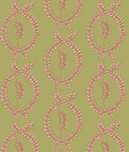 laurel-overlay-large-olive-geranium-gc.jpg "Laurel Overlay Large" Grasscloth in Olive Geranium