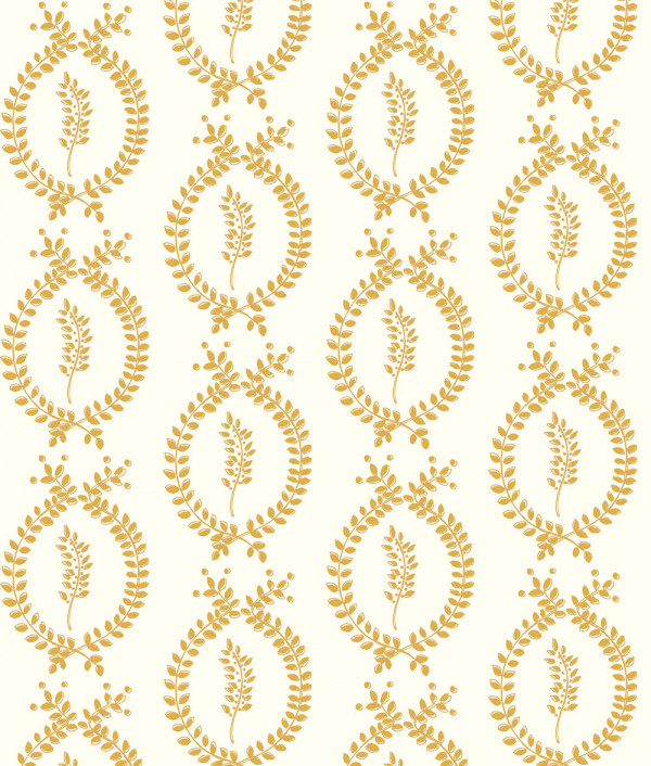 "Laurel Overlay Standard" Grasscloth in Mustard