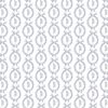 "Little Laurel" Linen in Sepia on Blue