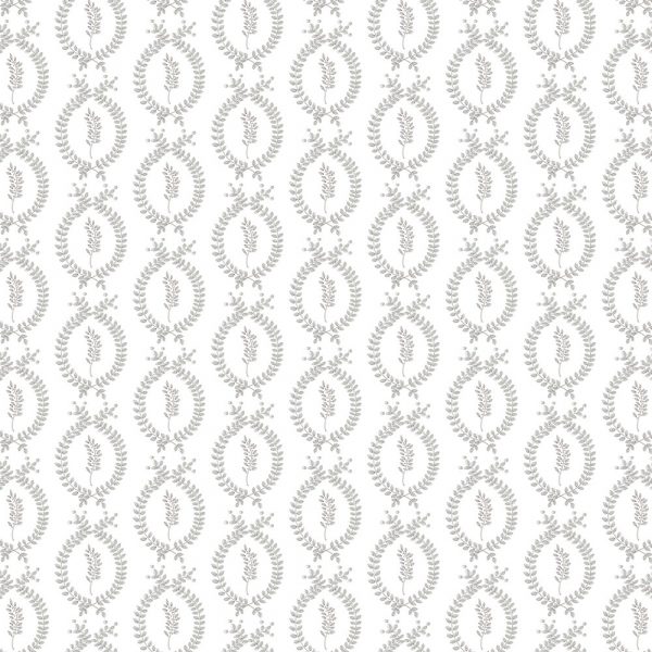 "Little Laurel" Linen in Sepia on Sea Green