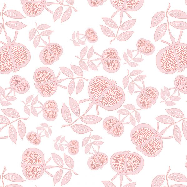 "Pomegranate" Linen in Pink Red
